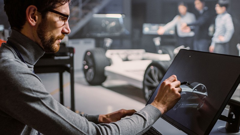 Simulation and reality merge at an early stage of product development.