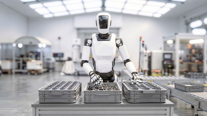 Our humanoid exhibit demonstrates Schaeffler's wide range of motion technology products for humanoid robots.