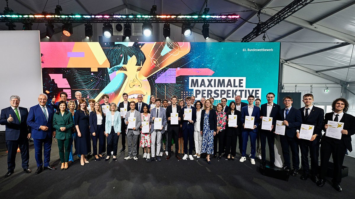 On the final day of the 61st national final of Jugend forscht, the national winners of the competition were honored.