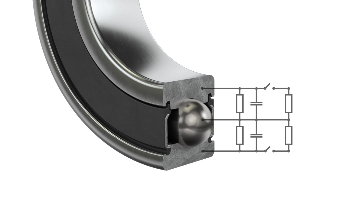 Figure 10: Equivalent circuit of a ball bearing