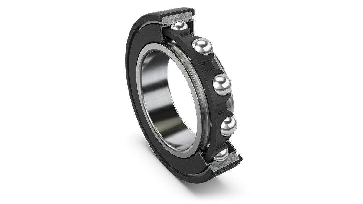 Figure 15: Bearing with current-insulating plastic coating on outer ring