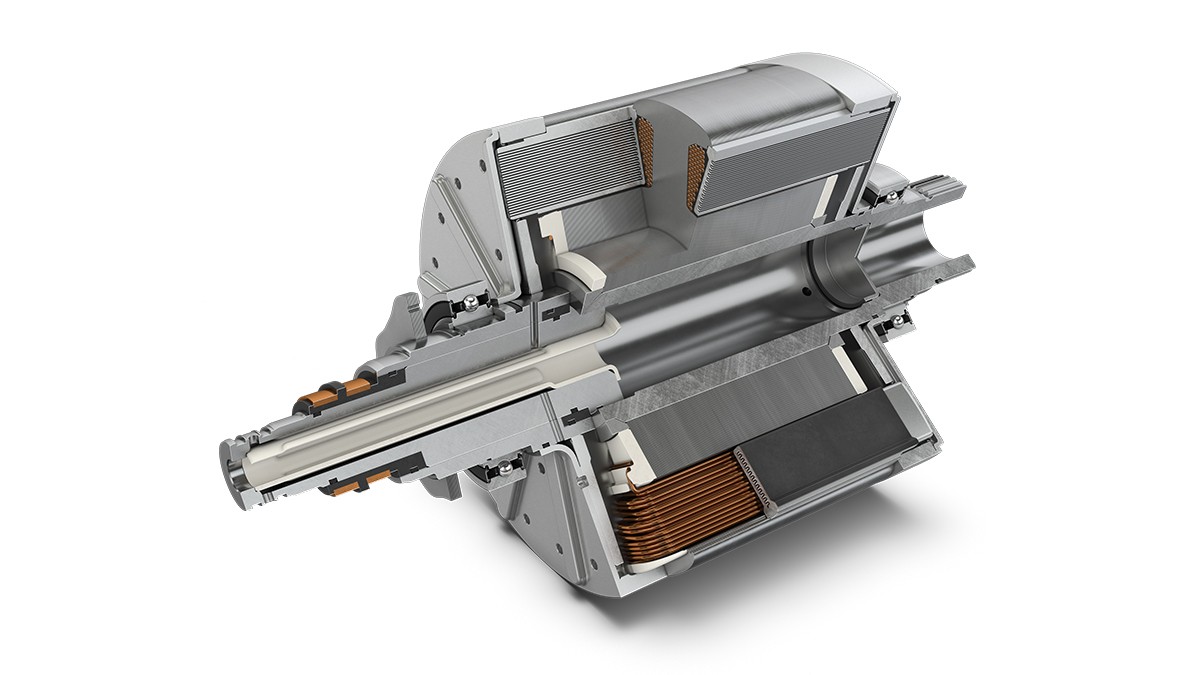 Figure 14: Rotor of a separately excited synchronous motor with integrated cooling