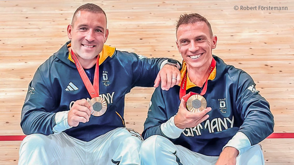 Success in Paris: the German duo won a bronze medal at the Paralympics and set a new German record.