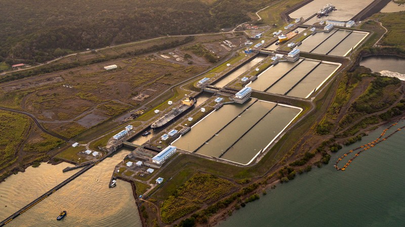 Three reservoirs provide resource-saving water management.