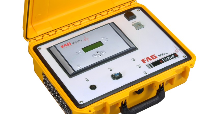 The portable FAG WiProM provides high-quality data about the condition of wind turbines.